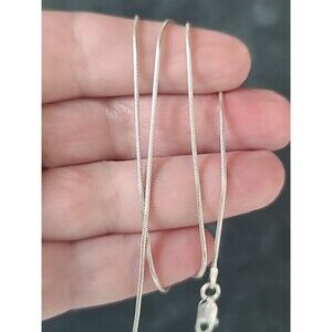 Italian 925 Sterling Silver Chain Necklace Vintage READ Description